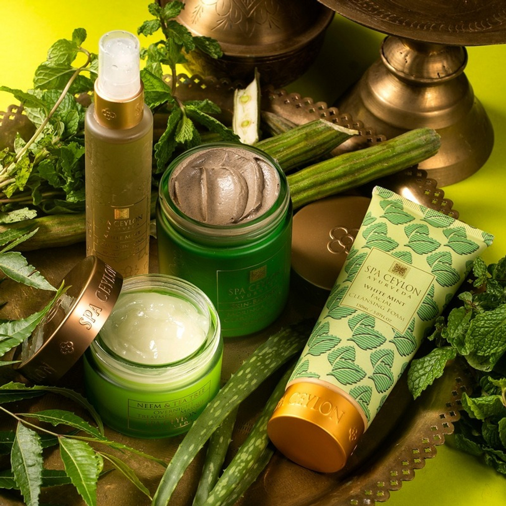 Пенка очищающая для жирной кожи Белая мята, 150 мл, SPA Ceylon