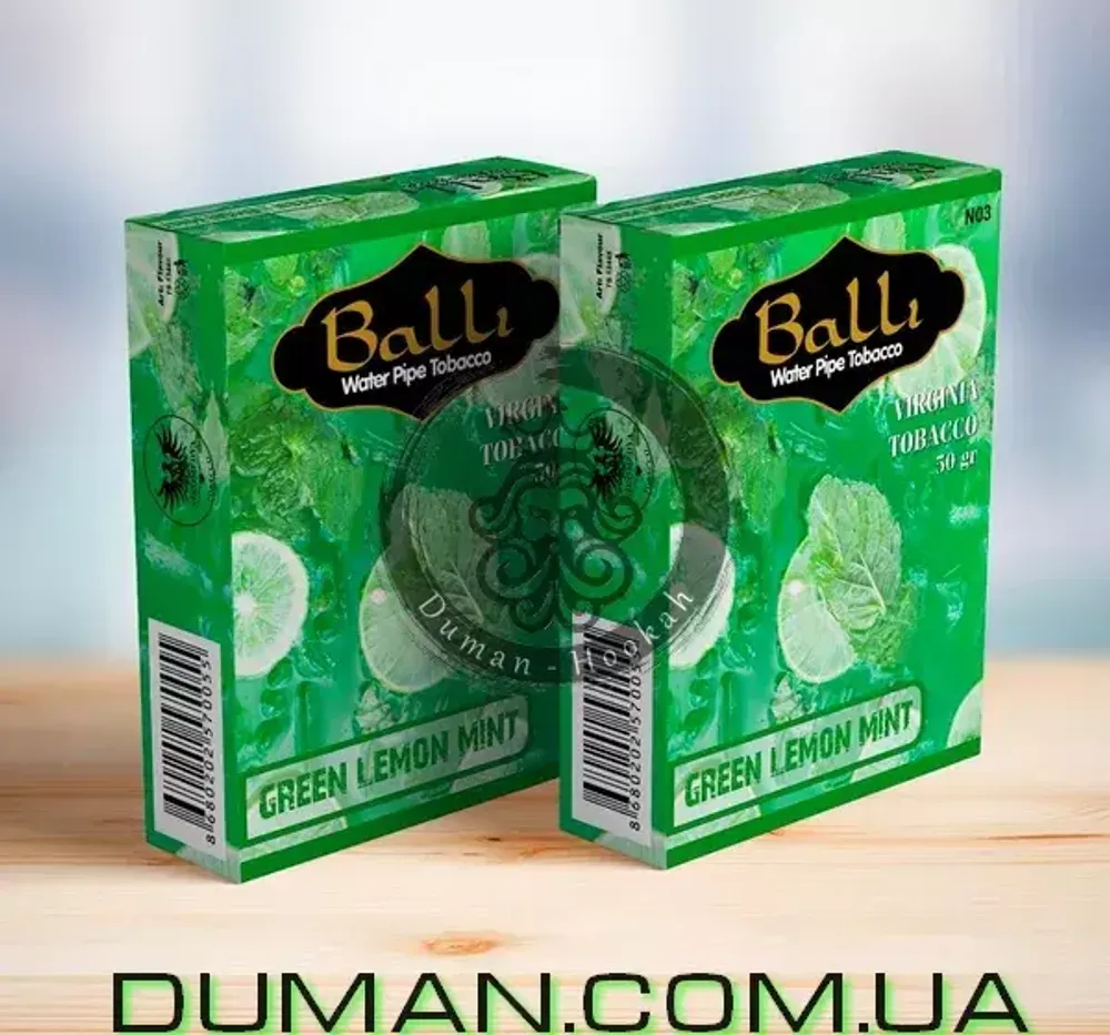 Balli GREEN LEMON MINT (Балли Зеленый Лимон Мята) 50g