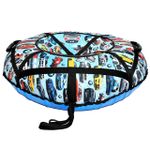 Надувные санки-ватрушки  для катания с горки "BMW" диаметр 100 см. (Оксфорд, ПВХ)