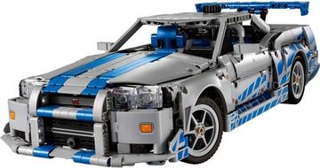 Конструктор LEGO Technic Подвійний форсаж Автомобіль Nissan Skyline GT-R (R34) (42210)