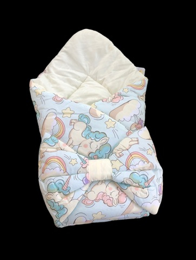 Конверт-ковдра з подушкою, бавовна, синтепон, 90*90 см, ТМ "Happy ТоТ"