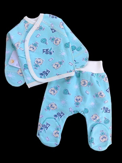 Комплект 2в1: льоля, повзунки "Принт", футер ТМ “Happy ToT” (50 см)