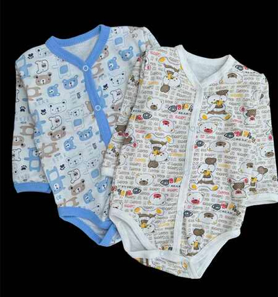 Боді з довгим рукавом "Малятко", футер ТМ "Пташка" (68 см)