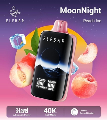 Elf Bar Moon Night 40000 - Peach Ice 5%