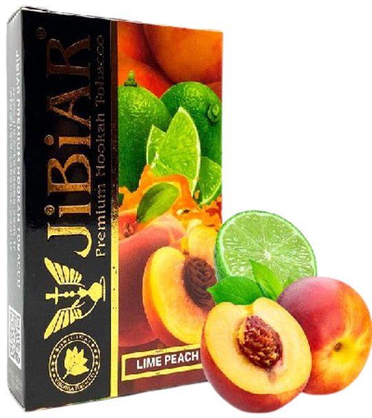 Табак Jibiar Lime peach (Джибиар Лайм Персик) 50г