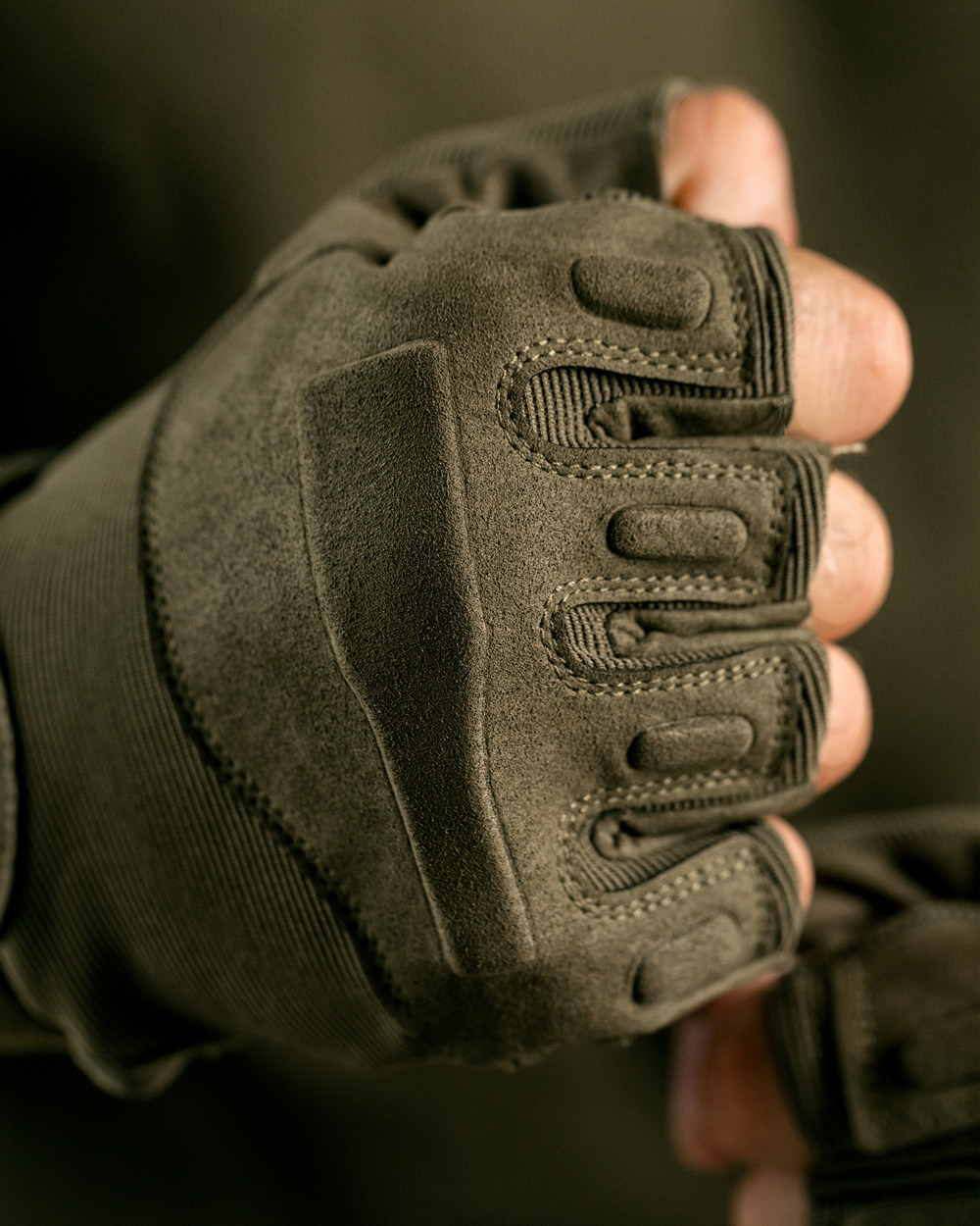 Рукавички тактичні без пальців хакі (арт. 9062200201)