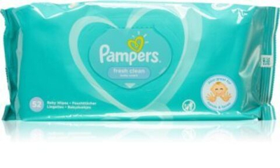 Серветки вологі 52 шт, Pampers Fresh clean