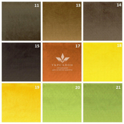 Цветовая палитра велюра