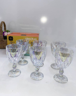 Набор фужеров из 6шт, GLASSWARE (сияющий)