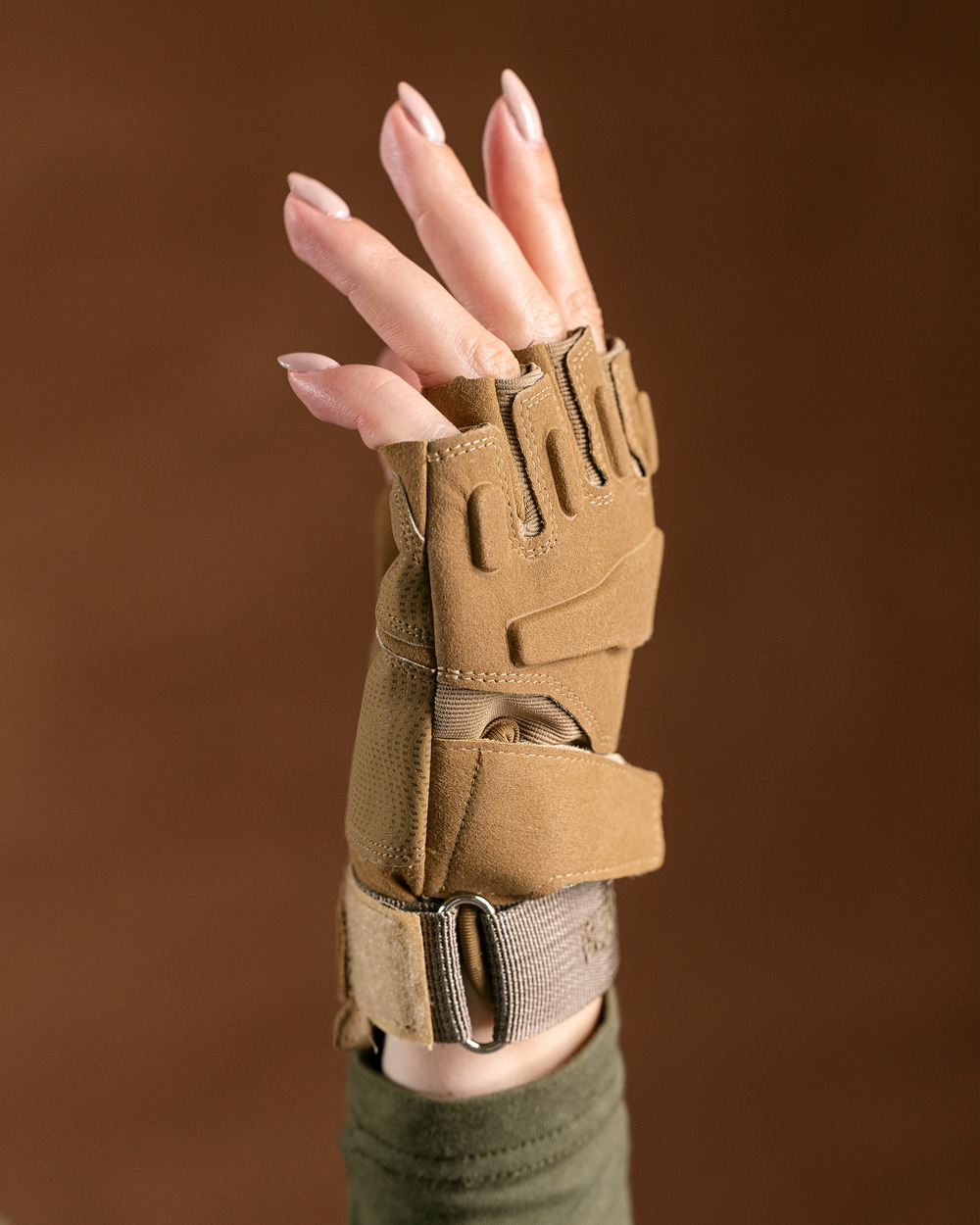 Рукавички тактичні без пальців койот (арт. 9062200202)