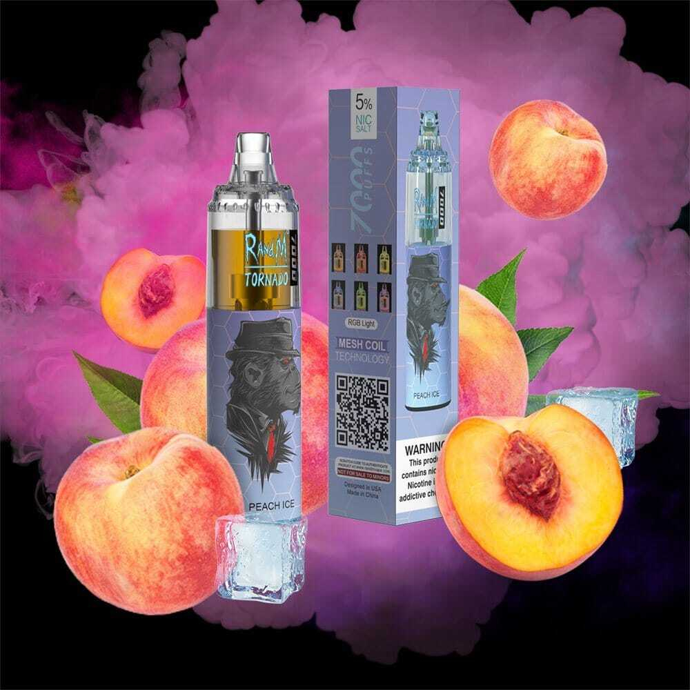 RandM Tornado 7000 Peach Ice 5% nic