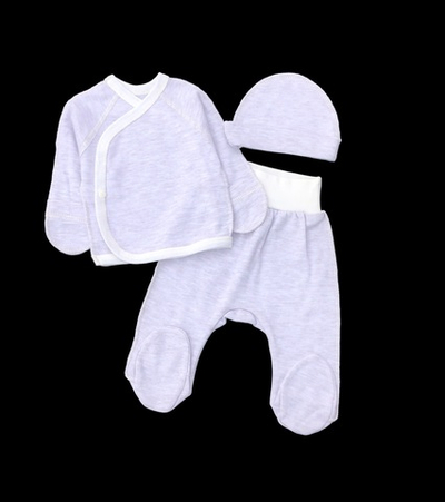 Комплект 3в1: льоля, повзунки, шапочка "Принт", інтерлок ТМ “Happy” (56 см)