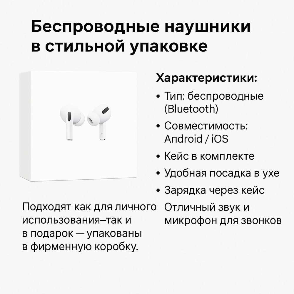 Беспроводные наушники A3 AirPods Pro 3