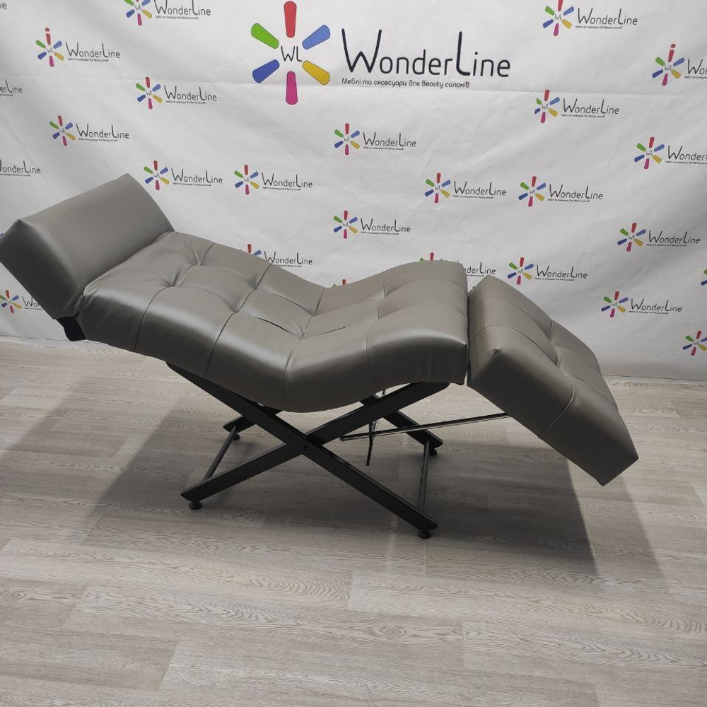 Анатомічна кушетка Tertio 2 Black для лешмейкерів та бровістів