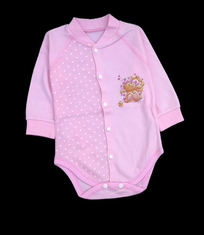 Боді з довгим рукавом "Принт", інтерлок ТМ "Happy ToT" (68 см)