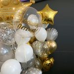 Кульки на вечірку нареченої: корона, золоті та білі