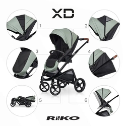 Універсальна коляска 2 в 1 Riko XD PRO