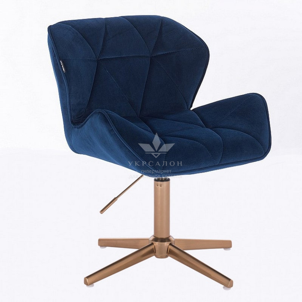 Стільчик клієнта Paris Velor gold cross