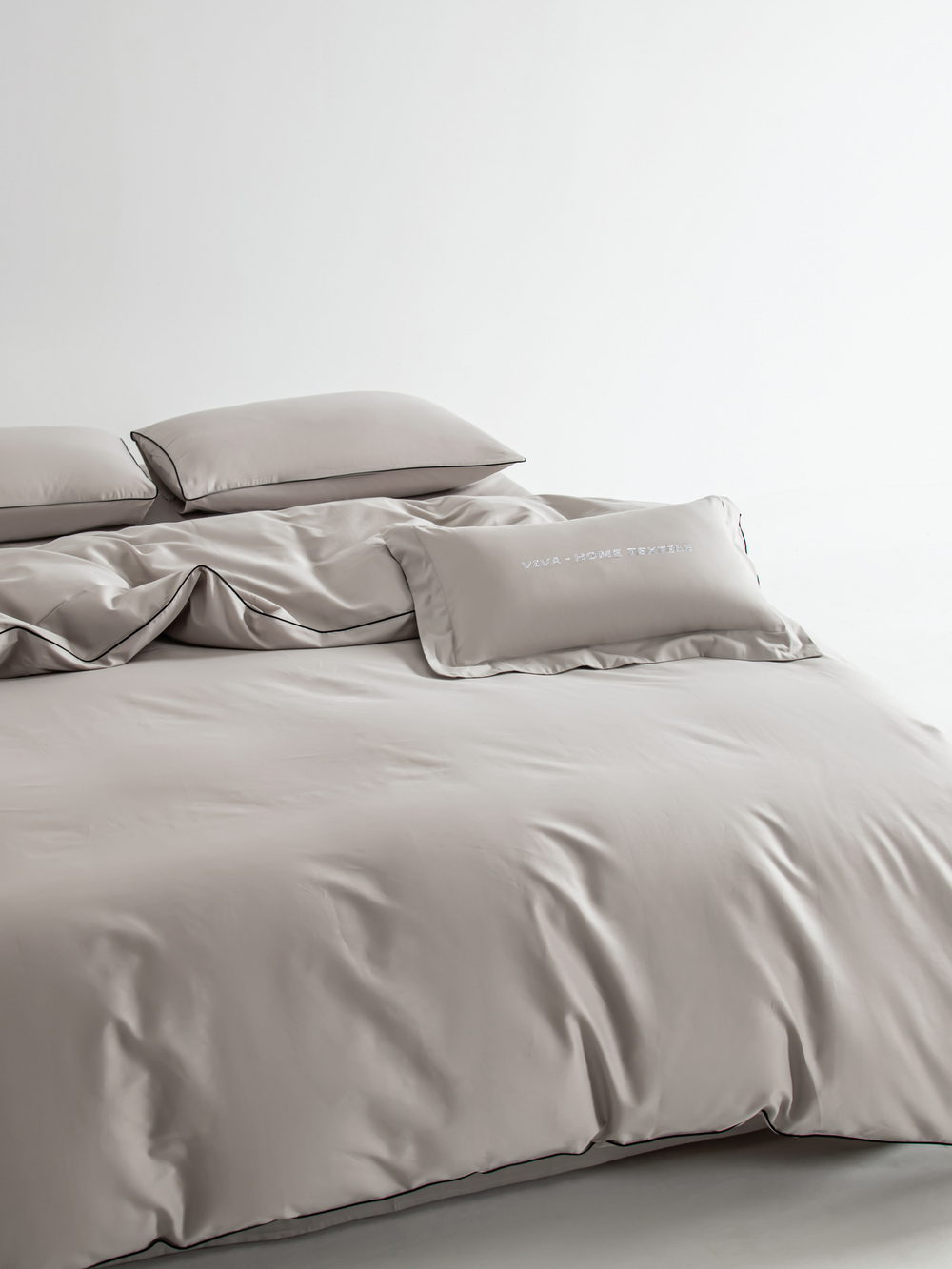 Комплект постельного белья Однотонный Сатин Элитный OCE002
