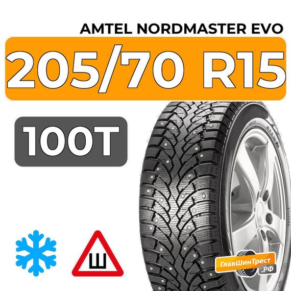 Amtel NordMaster Evo 205/70 R15 100T XL шип.