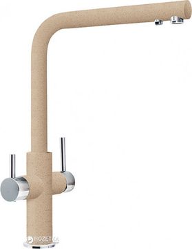 Змішувач кухонний із підключенням до фільтру Franke Neptune Clear Water Хром Бежевий (115.0370.709)