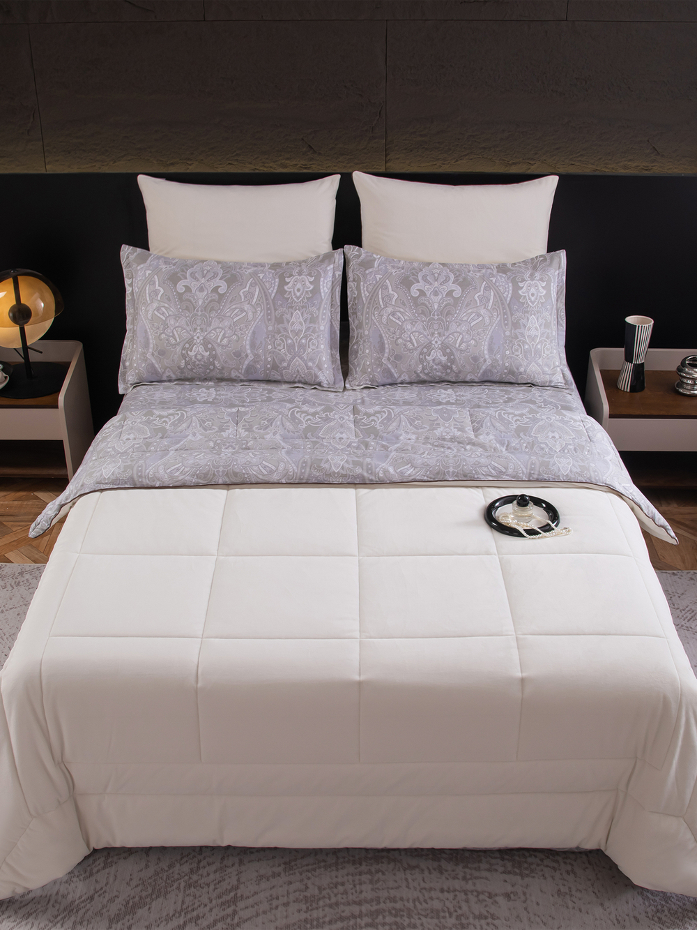 Комплект постельного белья Сатин Velouria Luxe с Одеялом VL002