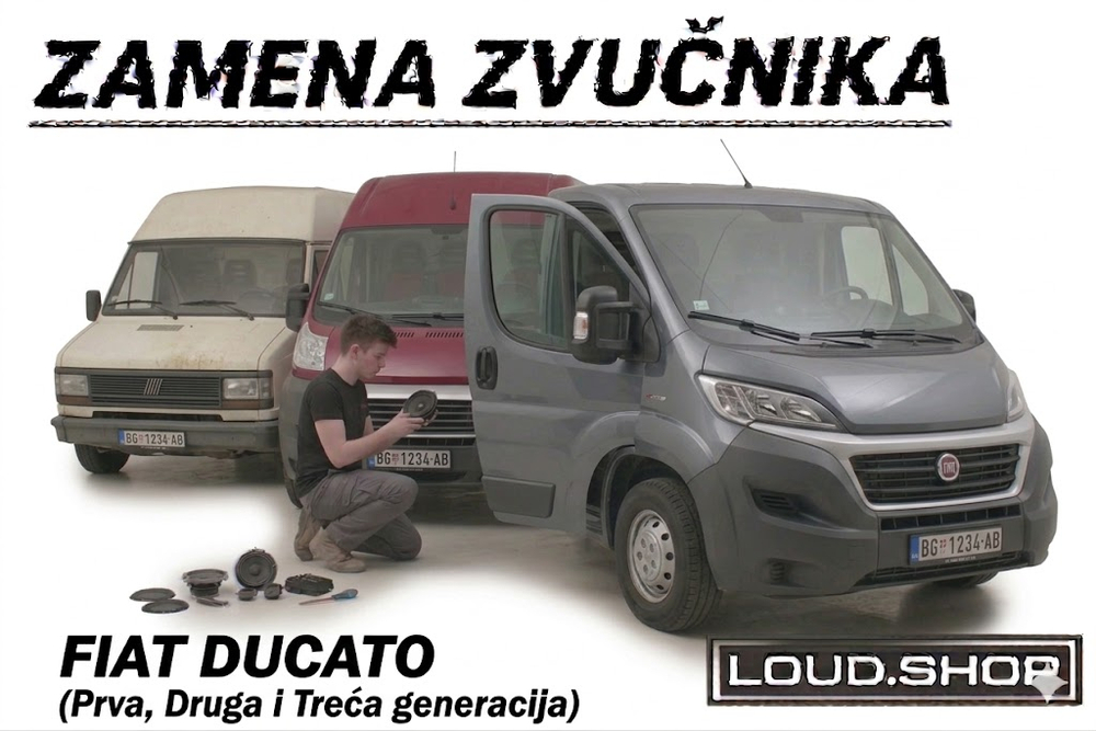 Komplet Zvučnika Fiat Ducato Mk1, Mk2 i Mk3