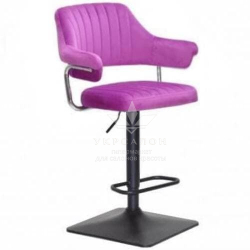 Стільчик для візажу Jef Black quadro Velor