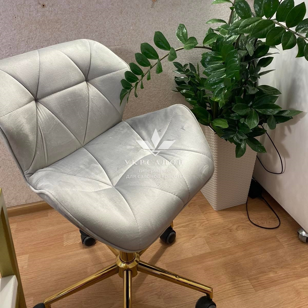 Стульчик мастера Paris Velor gold