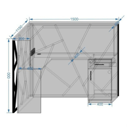 Адміністративна стійка Loft з підсвічуванням
