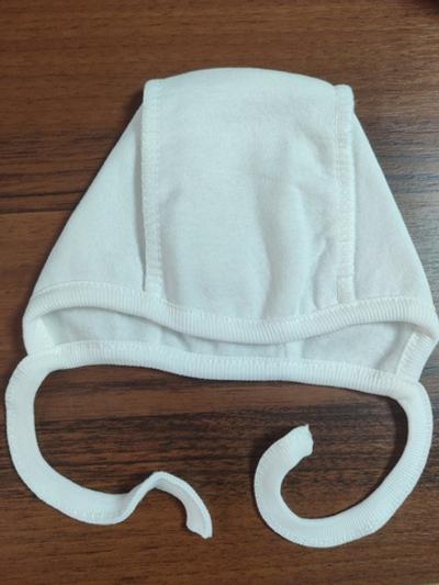 Шапочка із завязками, футер ТМ "Mario Kids" (0-3 міс, 36 см)