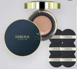 Интенсивный восстанавливающий BB-крем кушон Debeaus Prime с запасным блоком, SPF50