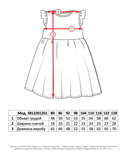 Сукня жовта для дівчинки (арт. 3812201201)