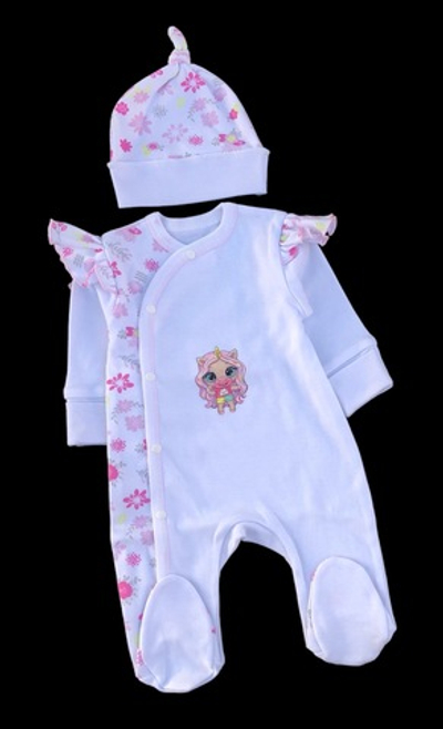 Чоловічок із шапочкою "Принт", інтерлок ТМ"Happy ТОТ"