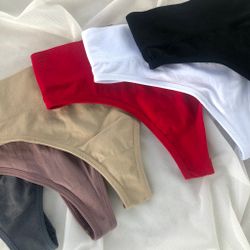 Стрінги високої посадки на широкій резинці