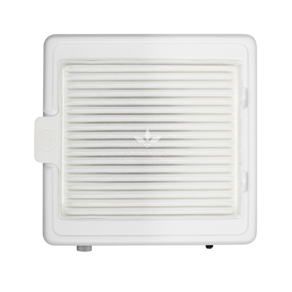 Настольная маникюрная вытяжка с HEPA фильтром Teri Turbo M, цвет белый (сетка белая)