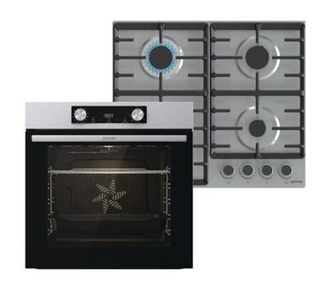 Комплект Gorenje (духовка електрична BO6737E02XK+варильна поверхня газова G642ABX)