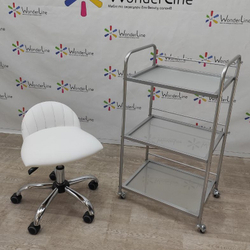 Косметологическая тележка Tertio Silver
