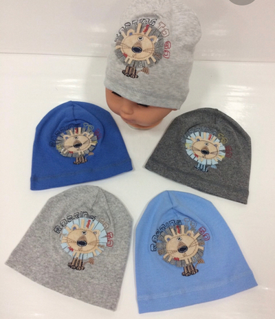 Шапочка "Leo", бавовна ТМ "As-bor"