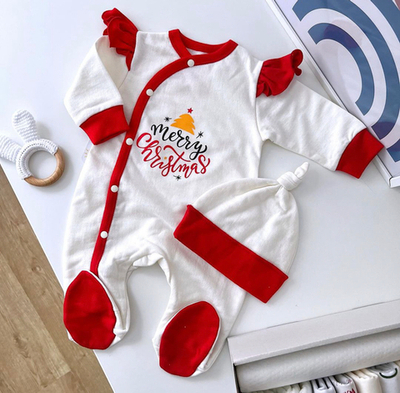 Чоловічок з шапочкою "Merry Christmas", футер ТМ "Happy TOT"