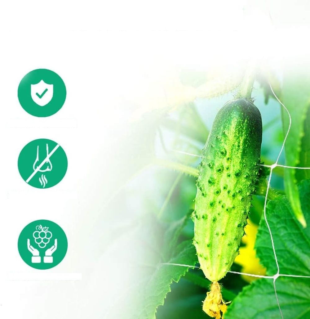 Огуречная, шпалерная сетка белая 1.7х500 м ТМ"Shadow" (Чехия)