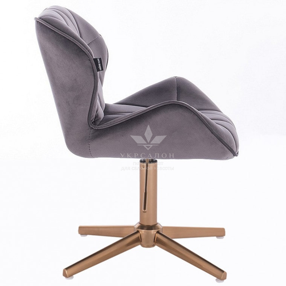 Стільчик клієнта Paris Velor gold cross