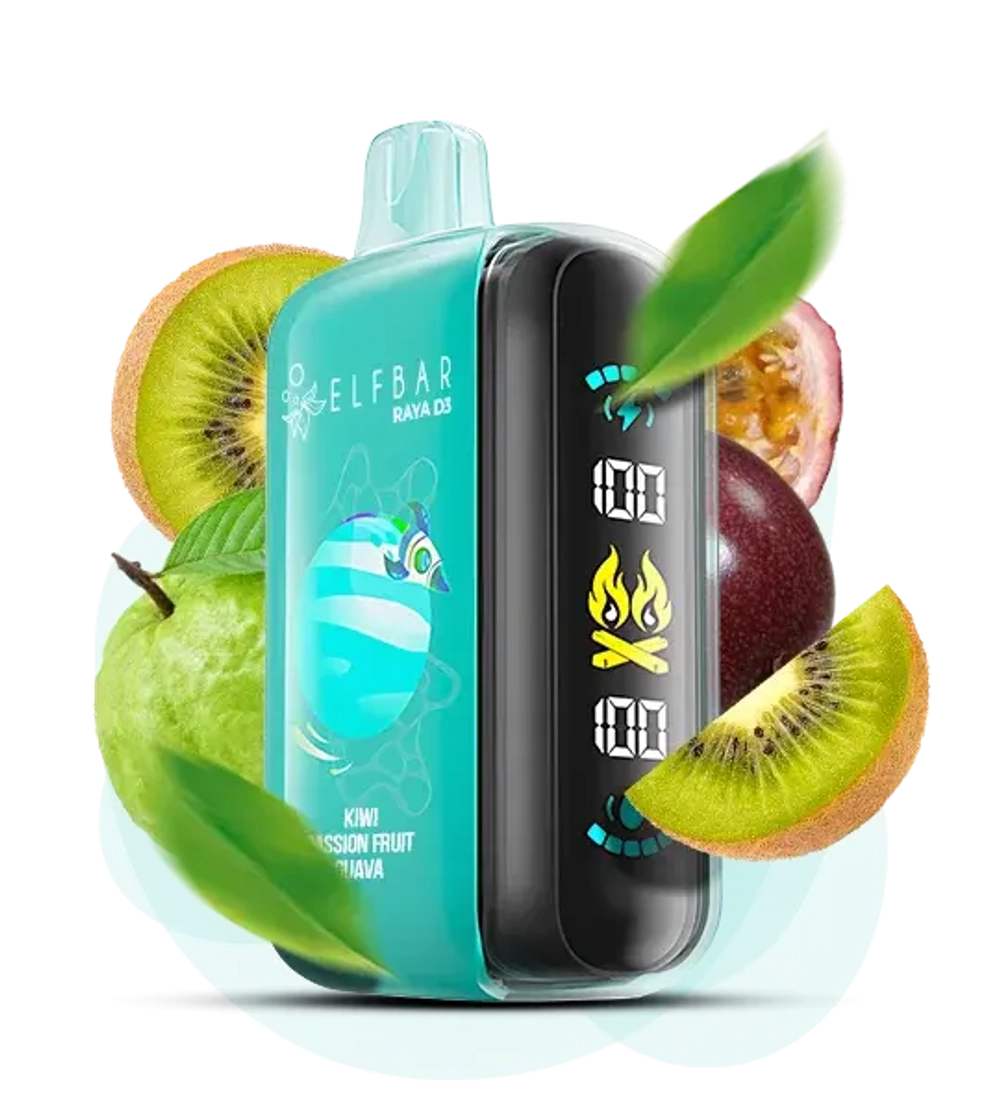 Elf Bar Raya D3 - Kiwi Passion Fruit Guava (5% nic)