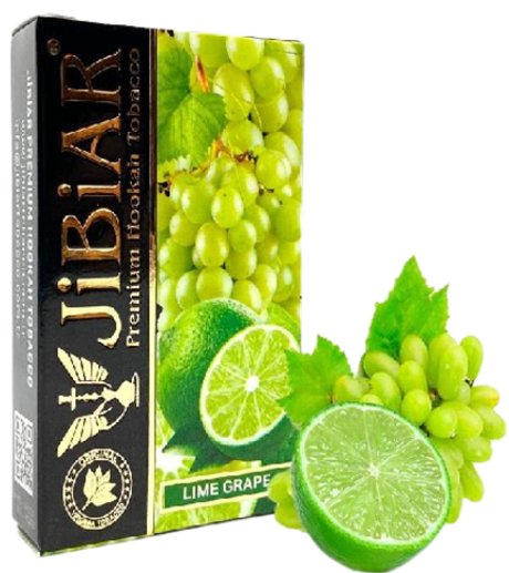 Табак Jibiar Lime grape (Джибиар Виноград Лайм) 50г