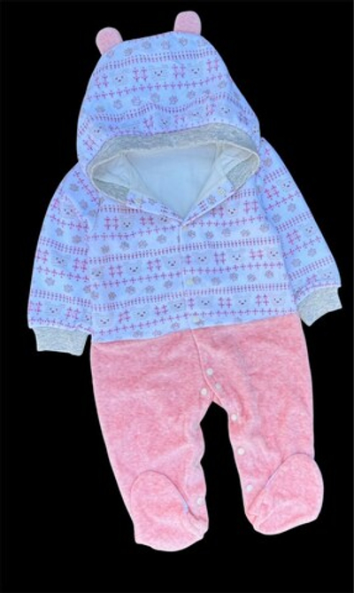 Чоловічок з капюшоном "Скандинавія", велюр ТМ "Happy ToT"