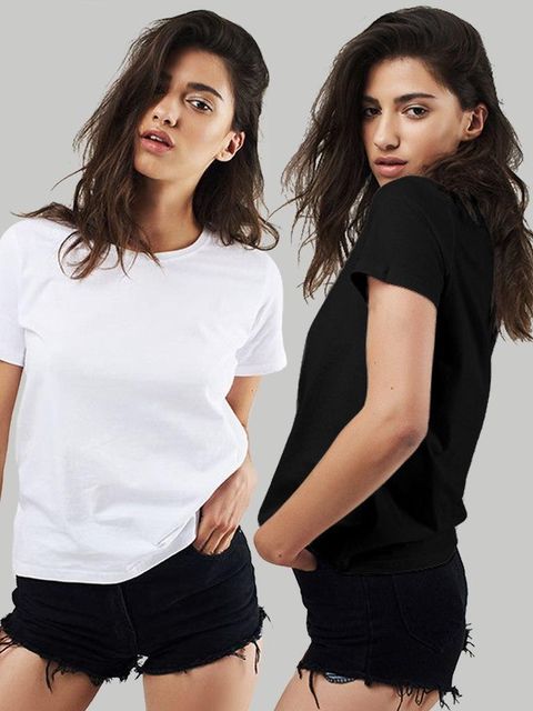 Набор из 2 женских футболок (белая, черная) Love&Live, скидка 15% фото 1