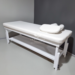 Стаціонарний масажний стіл KP-9 White