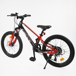 Детский спортивный велосипед 20 дюймов Corso Next магниевый, оборудование Shimano