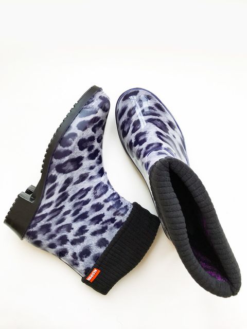 Гумові чоботи з леопардовим принтом Zuzu