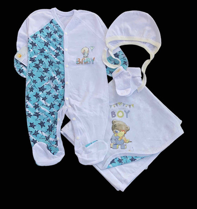 Гарний набір одягу для новонародженого хлопчика, якісний одяг для немовлят весна-літо, зріст 62 см, бавовна